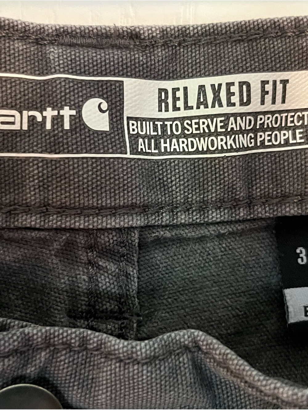 Vintage Carhartt Men’s dark gray Work Jeans - Durable relaxed Fit - Picture 2 of 3